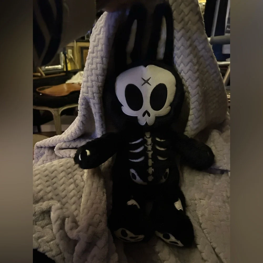RIP RABBIT VAMPIRE BONES PLUSH COLLECTERS GOTH PUNK SOFT TOY Halloween - Picture 7 of 10